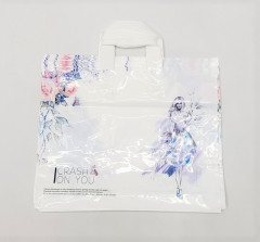 20 Pcs Plastic Bag for Clothing Shop Packaging Pouch, Merchandise Bag with Handle