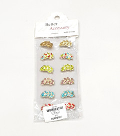12PCS Women Crystal Safety Pin Decorative Jewelry Pins for Hats Clothes Pants Dress Sweaters