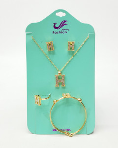 H-shaped jewelry set