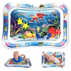 inflatable tummy time baby water play mat is made of high-quality