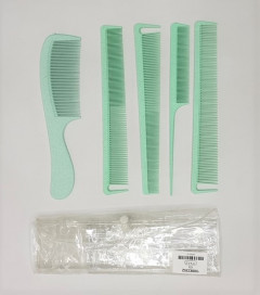 Comb Set of 5 Wheat Straw Hair Combs for Women and Men (CARGO)