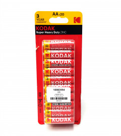 Kodak Super Heavy Duty AAA 20 Pack Zinc Batteries