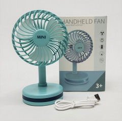 2021 new mini student desk desktop fan, home dormitory portable USB charging fan, strong wind and durable