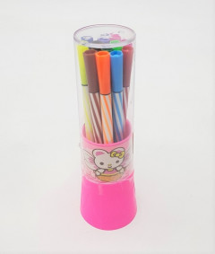 Pen With 12 Assorted Colors In The Tube