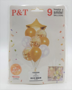 9 Pcs Party Inspire A Smile Balloons