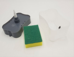 Soap Pump Dispenser & Sponge Holder for Dish Soap