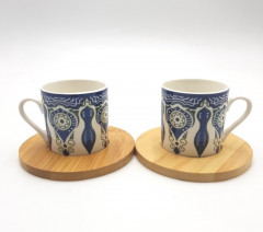 2 Pcs Ceramic Coffee Mug