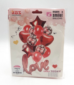 Love 15 pcs balloon Party Set