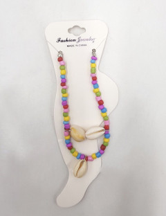 Multicolor Beaded Seashell Necklaces