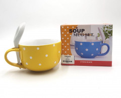 Ceramic Soup Mug Set