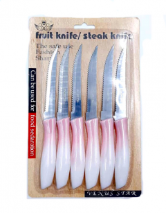6 Pcs Set Fruit Knife - Steak Knife