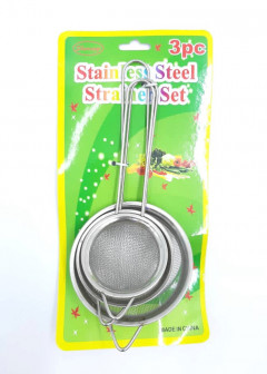 3 Pcs Stainless Steel Strainers Set