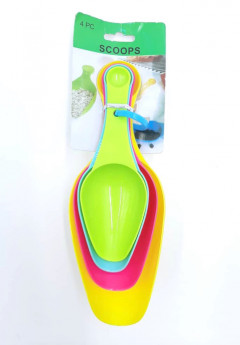 4 Pcs Plastic Double Side Measuring Spoon Set