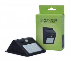 Solar Powered Led Wall Light • PIR Sensor+CDS Night Sensor