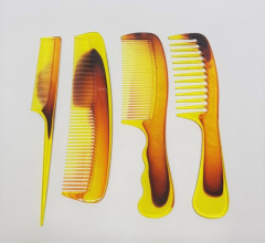 Comb Set of 4 Wheat Straw Hair Combs for Women and Men