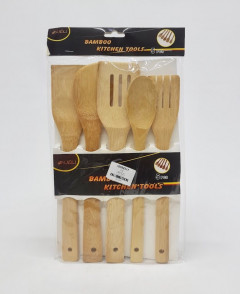 5 Pcs Bamboo Kitchen Tools
