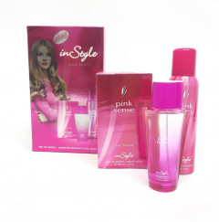 3 Pcs Gift Sets Pink Sense For Women EDP 100ML (CARGO)