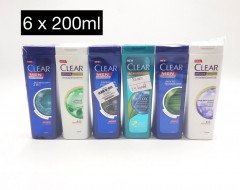 6 Pcs Clear Bundle Of Assorted Shampoo (6X200ml) (CARGO)