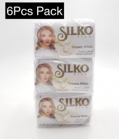 6 Pcs Pack Silko Set Creamy White Beauty Cream Soap Bar (CARGO)