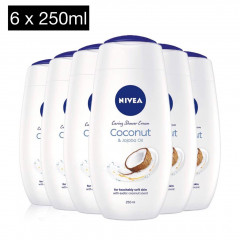 6 Pcs Bundle of Care Shower Cream Coconut & Jojoba Oil (6X250ml)