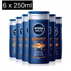 6 Pcs Nivea Set Sport Shower Gel (6X250ml) (CARGO)
