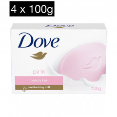 4 Pcs Bundle Of Moisturising Beauty Cream Bar Soap Pink (4X100g)