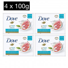 Live Selling 4 Pcs Bundle Dove Go Fresh Restore Beauty Cream Soap (CARGO)