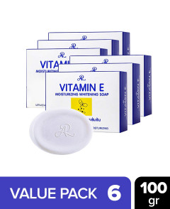 6 Pcs Vitamin E Roushun Bundle moisturizing whitening soap whitening-soap anti-wrinkle soap (6X100g) (CARGO)