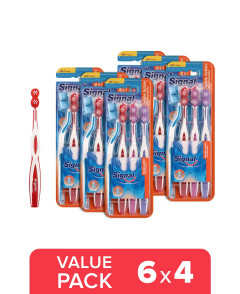 24 Pcs Signal Bundle Double Action Toothbrush (Cargo)