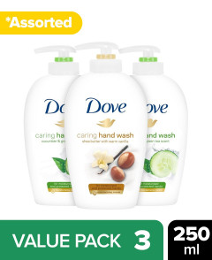 3 Pcs Dove Assorted Bundle Nourishing Hand Wash Shea Butter (3X250ml) (CARGO)