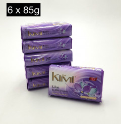Kimi 6 Pcs Bundle  Lilac & Milk Protein Soap 85g (CARGO)