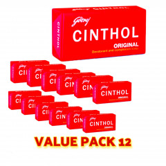 12 Pcs Cinthol Bundle International Bar Soap Lime With Deodorant (12X100g)  (CARGO)
