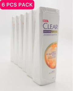 6 Pcs Bundle Anti-dandruff shampoo for women Clear Protection against hair loss (6X400ml) (CARGO)