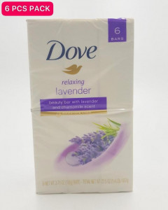 Live Selling 6 Pcs Bundle Dove Relaxing Lavender Beauty Bar Soap 106g (CARGO)