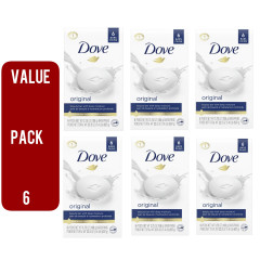 Dove 6 Pcs Bundle beauty bar with deep moisture 106g (CARGO)