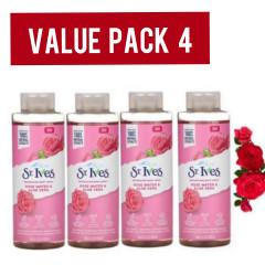 4 Pcs Bundle St. lves Rose Water AloeVera Shampoo (4X473ml) (Cargo)