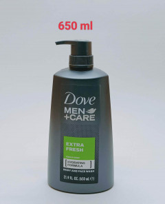 1 Pcs  Dove Men Care Extra Fresh Cool Skin Hydrating Formula Body & Face Wash 250 ml (Cargo)