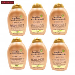 6 Pcs Bundle OGX Brazilian Keratin Smooth Shampoo (6X385ml) (Cargo)