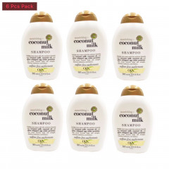 6 Pcs Bundle OGX Coconut Milk Shampoo (6X385ml) (Cargo)