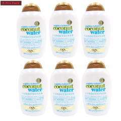 6 Pcs Bundle Ogx Coconut Water Conditioner For Men And Women (6X385ml) (Cargo)