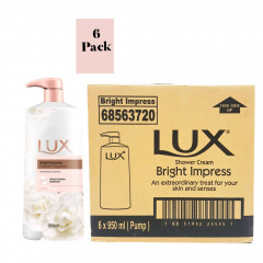 6 Pcs Bundle Lux Bright Impress Glowing Body Wash 940 ml (Cargo)