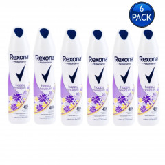 6 Pcs Bundle Rexona Happy Bouquet Deodorant 150ml (Cargo)