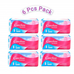 6 Pcs Bundle Carefree Breathable Liners Unscented 20 Liners (Cargo)