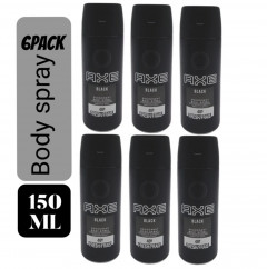6 Pcs Bundle Axe Block Deodorant Body Spray 150 ml (Cargo)