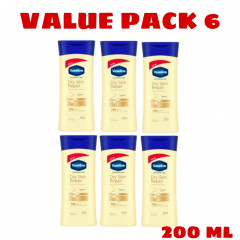 6 Pcs Bundle Vaseline Intensive Care Lotion Dry Skin Repair 200m ML (Cargo)