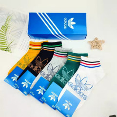 5 PCS Adidas Unisex socks box (Dope)