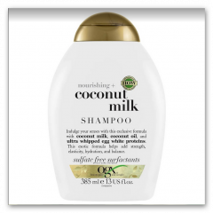 Live Selling 1 Pcs Bundle OGX Nourishing + Coconut Milk Shampoo for Strong 385 ML (Cargo)