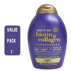 1 Pcs Bundle OGX Thick & Full Biotin & Collagen Conditioner 385ml (Cargo)