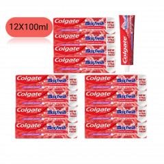 Colgate 12 Pcs Bundle  Max Fresh Cooling Crystal Toothpaste 100 ml (Cargo)