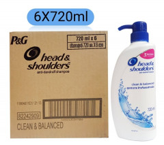Live Selling 6 Pcs Bundle Head Shoulders Anti Dandruff Shampoo 720ml  (Cargo)